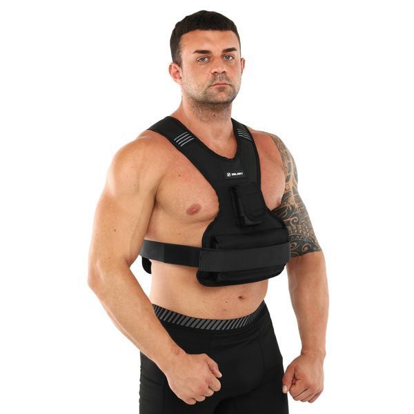 Жилет утяжелитель с регулируемым весом Zelart WEIGTH VEST TA-7812-10 вес-1-10кг серый TA-7812-10 фото