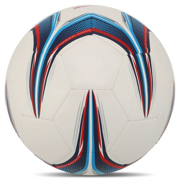 М'яч футбольний STAR CAPTAIN SB8664 №4 PU білий-синій-червоний SB8664 фото