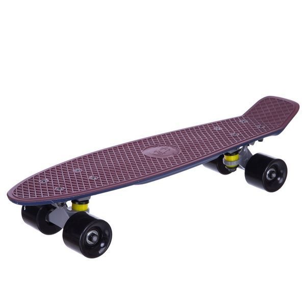 Пенни борд Penny Board круизер пластиковый RUBBER 22' RUBBER SOFT FISH SK-410-5 бордовый-темно-синий SK-410-5 фото
