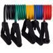 Эспандер многофункциональный для фитнеса 5 жгутов Resistance Band Zelart ET-500 в чехле разноцветный ET-500 фото 7
