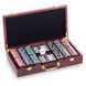 Набор для покера в деревянном кейсе Poker game set SP-Sport W300N 300 фишек W300N фото 1