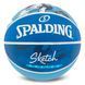 Мяч баскетбольный резиновый SPALDING SKETCH DRIBBLE 84448Y размер 7 синий 84448Y фото 1