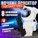 Ночник Проектор Астронавт звездного неба и галактики Космонавт 8 режимов с пультом ДУ ws11473 фото 12