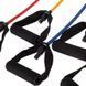 Эспандер многофункциональный для фитнеса 5 жгутов Resistance Band Zelart ET-500 в чехле разноцветный ET-500 фото 2
