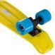Пенні борд Penny Board круїзер пластиковий 22' FISH SK-401-4 жовтий-чорний-блакитний SK-401-4 фото 4