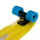 Пенні борд Penny Board круїзер пластиковий 22' FISH SK-401-4 жовтий-чорний-блакитний SK-401-4 фото 3