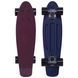 Пенни борд Penny Board круизер пластиковый RUBBER 22' RUBBER SOFT FISH SK-410-5 бордовый-темно-синий SK-410-5 фото 1