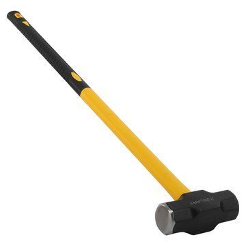 Кувалда стальная молот для кроссфита GYM HAMMER Zelart TA-9635-10LB 10LB (4,5кг) черный-желтый TA-9635-10LB фото