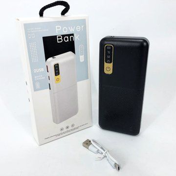 Портативное Зарядное Устройство Павербанк 20000 mAh 2хUSB Power Bank Smart Tech. Цвет: черный ws13243 фото