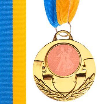 Медаль спортивна зі стрічкою тематична SP-Sport AIM Танці C-4846-0052 o5см золото, срібло, бронза C-4846-0052 фото