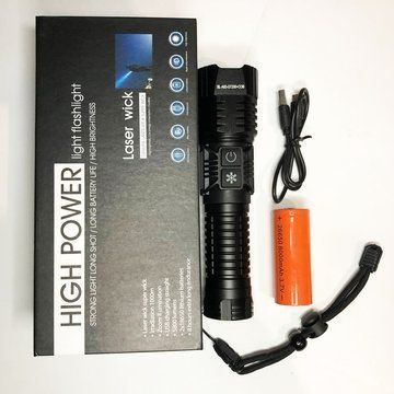 Профессиональный тактический ручной фонарь Police BL-A93-GT200+COB(white+red+blue) 2 режима работы ws15763 фото