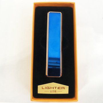 Зажигалка спиральная USB ZGP-1. Цвет: синий ws37875 фото