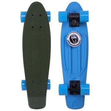 Пенни борд Penny Board круизер пластиковый RUBBER 22' RUBBER SOFT FISH SK-410-3 зеленый-синий SK-410-3 фото