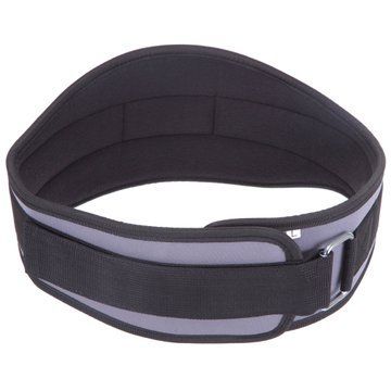Пояс атлетический текстильный Zelart SB-165506 спинка-15см размер-XS-XXL серый SB-165506 фото