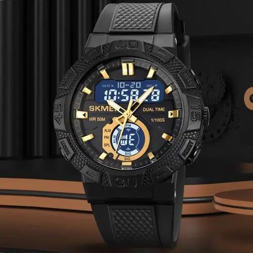 Часы наручные мужские SKMEI 1881GDWT, модные мужские часы, оригинальные мужские часы брендовые ws14156 фото
