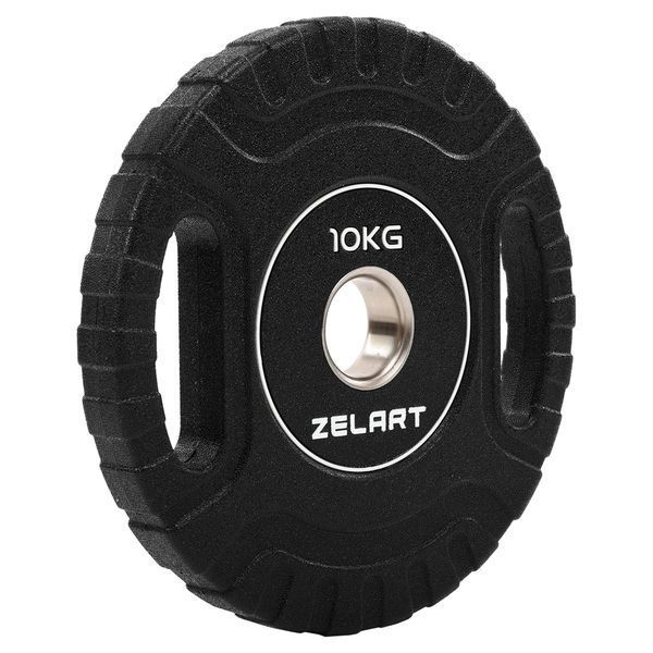 Блини диски CPU покриття 2 Handle металева втулка Zelart TA-3438-10 o51мм 10кг чорний TA-3438-10 фото