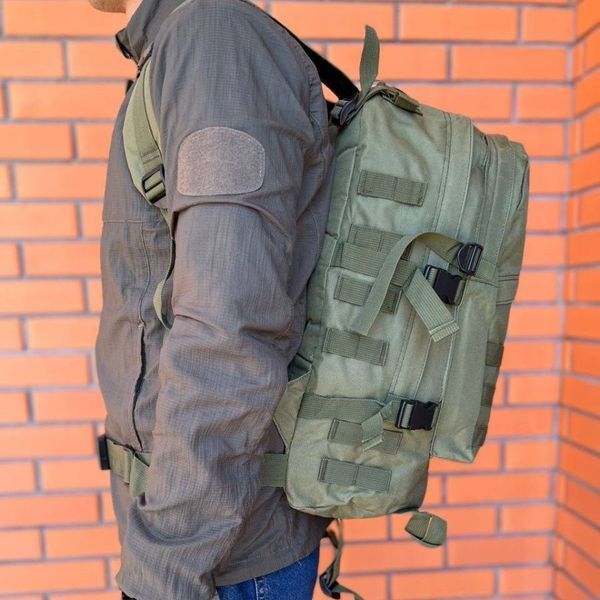 Тактичний штурмовий рюкзак на 40 л, Армійський рюкзак чоловічий великий, військовий рюкзак армійський кемпінг ws44731 фото