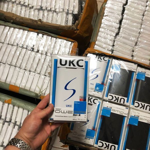Портативне мобільне заряджання Power Bank 30000/9600mAh UKC, Умб зарядне power bank. Колір: білий ws33715 фото