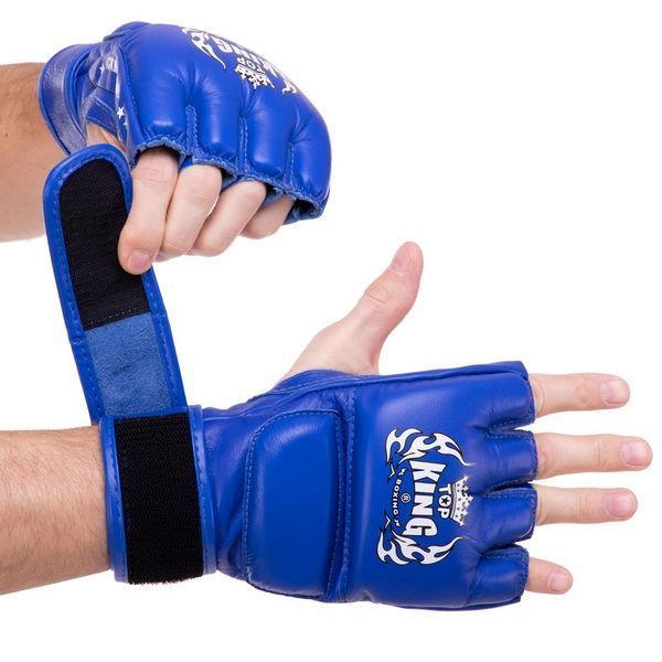 Перчатки для смешанных единоборств MMA TOP KING Super TKGGS S-XL цвета в ассортименте M TKGGS фото