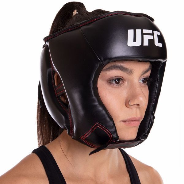 Шлем боксерский открытый PU UFC UBCF-75182 черный UBCF-75182 фото