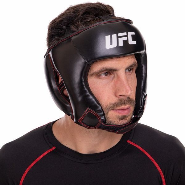 Шлем боксерский открытый PU UFC UBCF-75182 черный UBCF-75182 фото