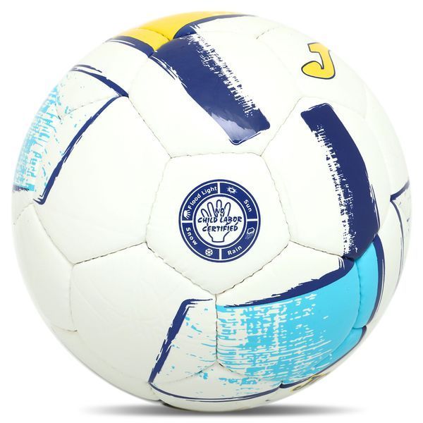 М'яч футбольний Joma DALI II 400649-216-T5 №5 PU блакитний-синій-жовтий 400649-216-T5 фото