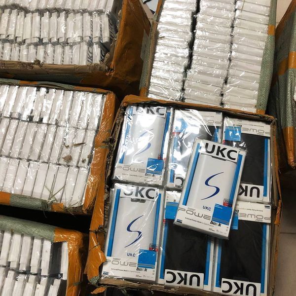 Портативне мобільне заряджання Power Bank 30000/9600mAh UKC, Умб зарядне power bank. Колір: білий ws33715 фото