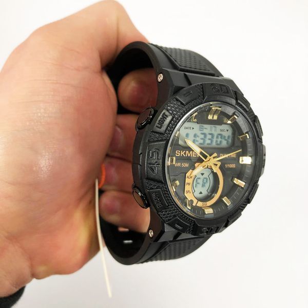 Часы наручные мужские SKMEI 1881GDWT, модные мужские часы, оригинальные мужские часы брендовые ws14156 фото