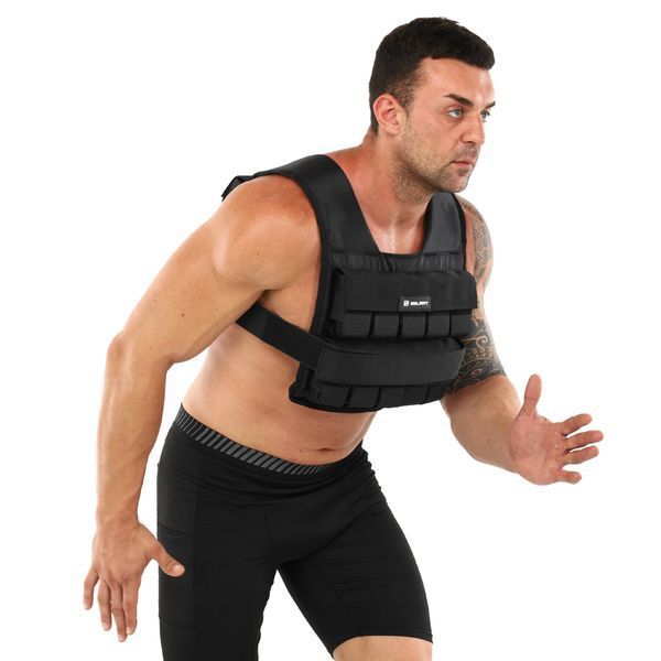 Жилет утяжелитель с регулируемым весом Zelart WEIGTH VEST TA-7815-20 вес-1-20кг черный TA-7815-20 фото