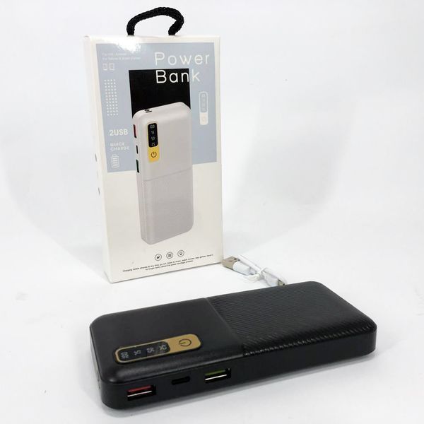 Портативное Зарядное Устройство Павербанк 20000 mAh 2хUSB Power Bank Smart Tech. Цвет: черный ws13243 фото
