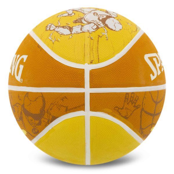 Мяч баскетбольный резиновый SPALDING SKETCH CRACK 84450Y размер 7 желтый 84450Y фото