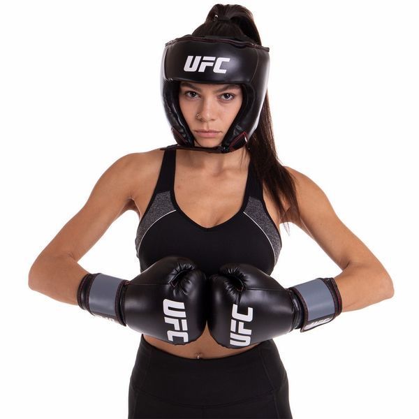 Шлем боксерский открытый PU UFC UBCF-75182 черный UBCF-75182 фото