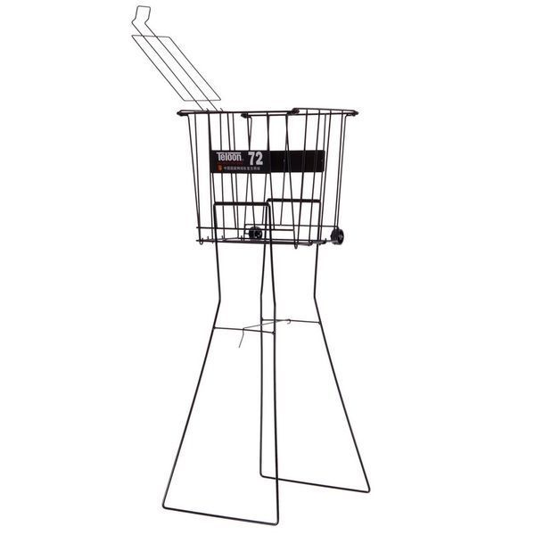 Корзина для теннисных мячей TENNIS BALL CART на 72 мяча TELOON T111-72 черный T111-72 фото