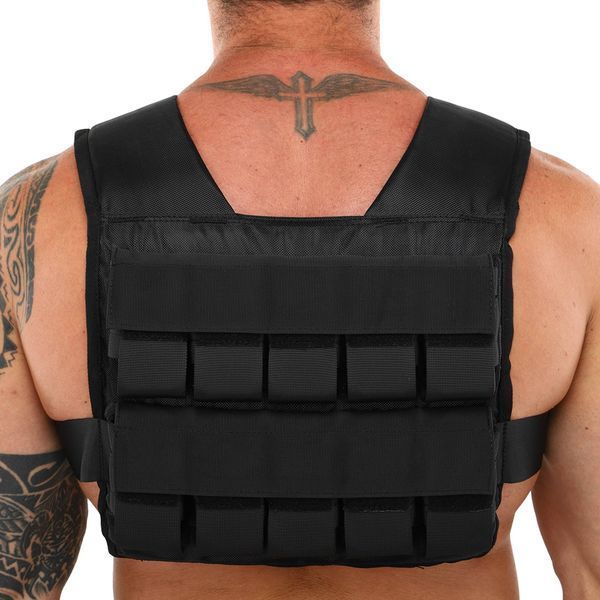Жилет утяжелитель с регулируемым весом Zelart WEIGTH VEST TA-7815-20 вес-1-20кг черный TA-7815-20 фото