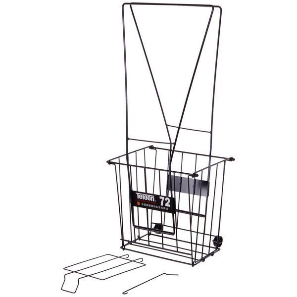 Корзина для теннисных мячей TENNIS BALL CART на 72 мяча TELOON T111-72 черный T111-72 фото