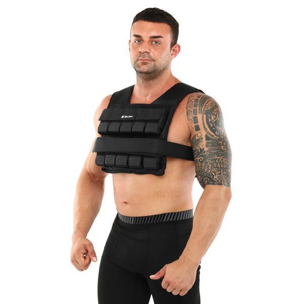 Жилет утяжелитель с регулируемым весом Zelart WEIGTH VEST TA-7815-20 вес-1-20кг черный TA-7815-20 фото