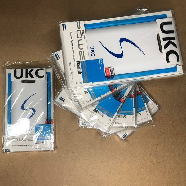 Портативне мобільне заряджання Power Bank 30000/9600mAh UKC, Умб зарядне power bank. Колір: білий ws33715 фото
