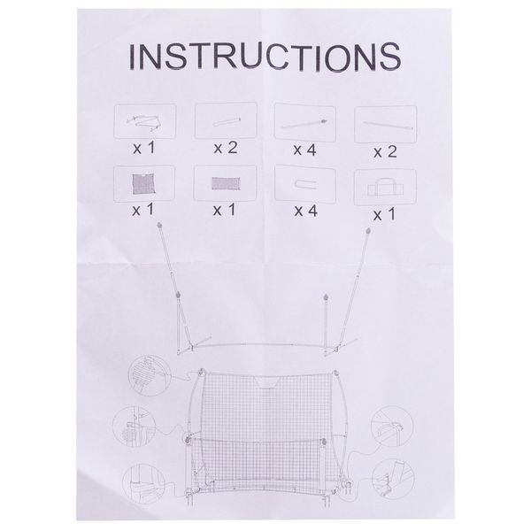 Тренажер футбольный отражатель ударов ребондер двойной Quickster soccer trainer SP-Sport C-2847 2,1x1,2м оранжевый-черный C-2847 фото