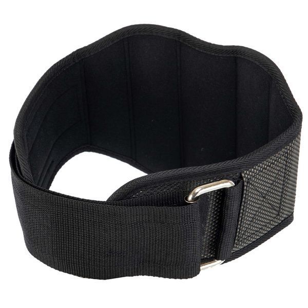 Пояс атлетический текстильный EZOUS HARBINGER POWER BELT O-10 спинка-20см размер S-L черный O-10 фото