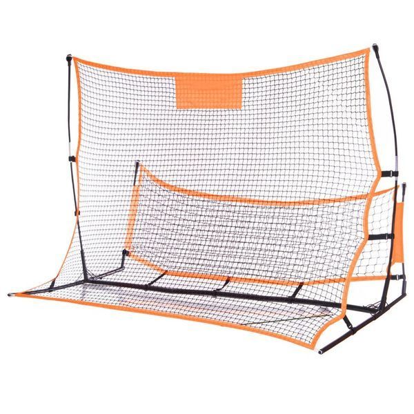 Тренажер футбольный отражатель ударов ребондер двойной Quickster soccer trainer SP-Sport C-2847 2,1x1,2м оранжевый-черный C-2847 фото