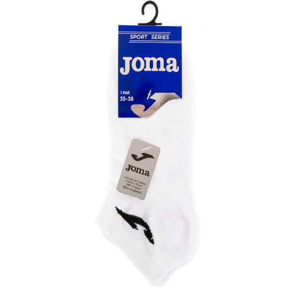 Носки спортивные унисекс короткие Joma SPORT 400028-P02 размер 35-46 белый 35-38 400028-P02 фото