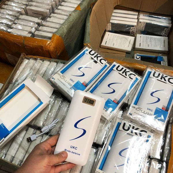 Портативне мобільне заряджання Power Bank 30000/9600mAh UKC, Умб зарядне power bank. Колір: білий ws33715 фото