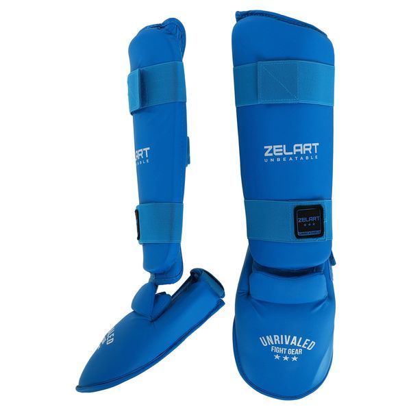 Захист гомілки та стопи для карате щитки та фути Zelart BO-7249 XS-XL кольори в асортименті S BO-7249 фото