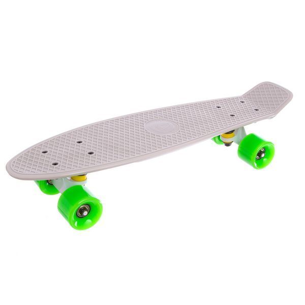 Пенни борд Penny Board круизер пластиковый 22' FISH SK-401-38 серый-белый-салатовый SK-401-38 фото