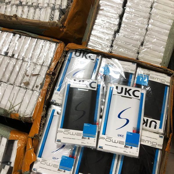 Портативне мобільне заряджання Power Bank 30000/9600mAh UKC, Умб зарядне power bank. Колір: білий ws33715 фото