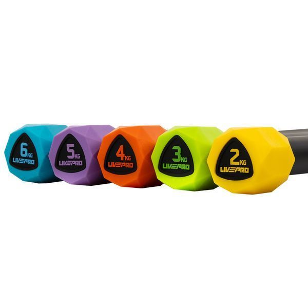 Бодибар Body Bar LiveUp LP8145-3 вес 3кг черный-зеленый LP8145-3 фото