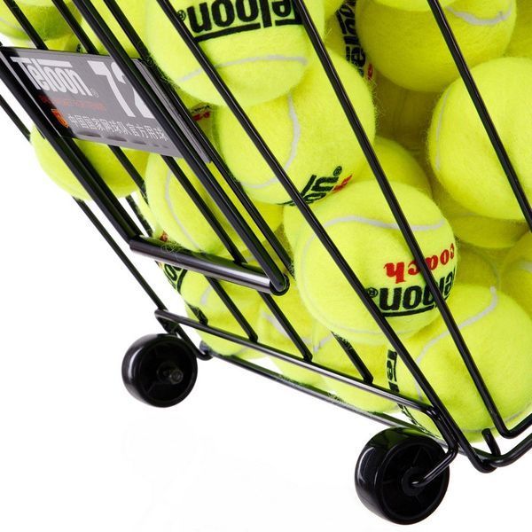 Корзина для теннисных мячей TENNIS BALL CART на 72 мяча TELOON T111-72 черный T111-72 фото