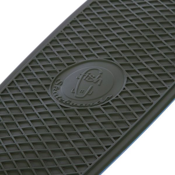 Пенни борд Penny Board круизер пластиковый RUBBER 22' RUBBER SOFT FISH SK-410-3 зеленый-синий SK-410-3 фото