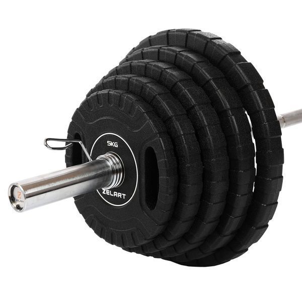 Блини диски CPU покриття 2 Handle металева втулка Zelart TA-3438-10 o51мм 10кг чорний TA-3438-10 фото