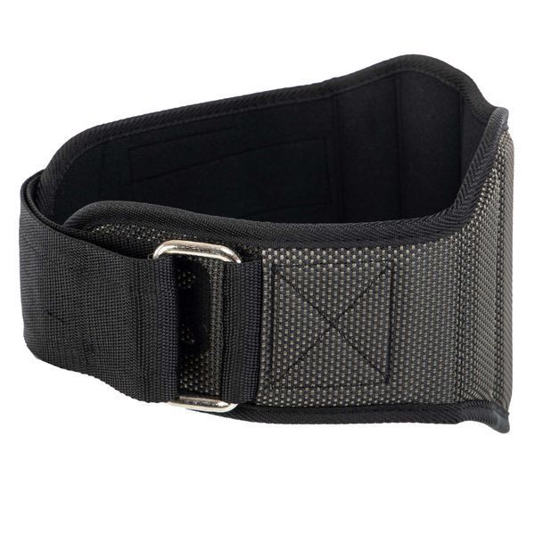 Пояс атлетический текстильный EZOUS HARBINGER POWER BELT O-10 спинка-20см размер S-L черный O-10 фото